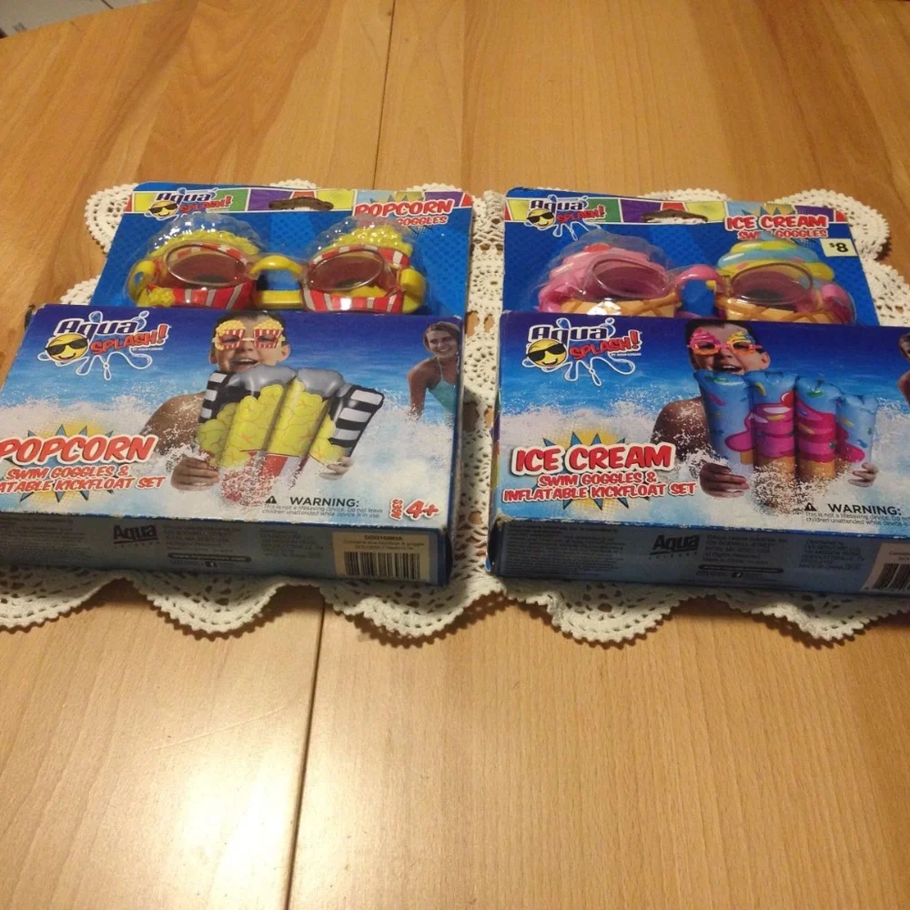 New Fun Swim Goggles and Kickfloats bundle